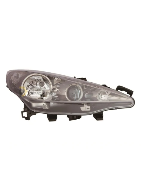 Phare droit H7+H1+H7 [Noir] pour PEUGEOT 207 (2009-2013)