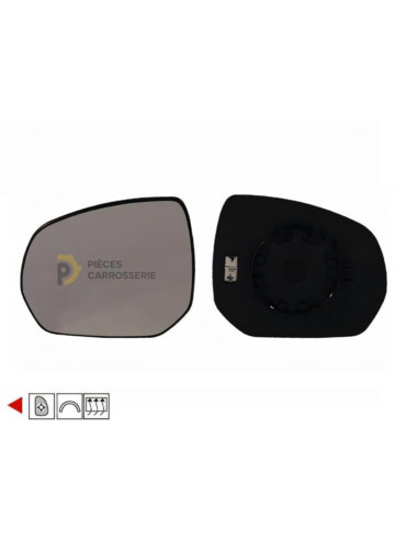 Glace rétroviseur gauche chauffant PEUGEOT 5008 I 2013-2017
