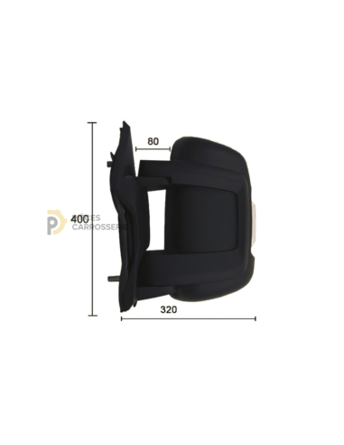 Rétroviseur gauche chauffant pour PEUGEOT BOXER II/III 06-20