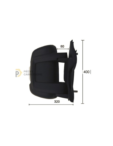 Rétroviseur droit manuel avec feu PEUGEOT BOXER II/III