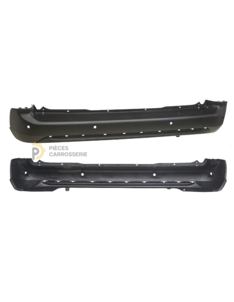 Pare-chocs arrière noir + 4 capteurs PEUGEOT PARTNER III/RIFTER