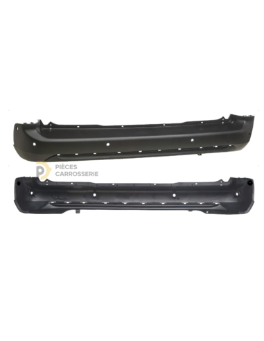 Pare-chocs arrière noir + 6 capteurs PEUGEOT PARTNER III