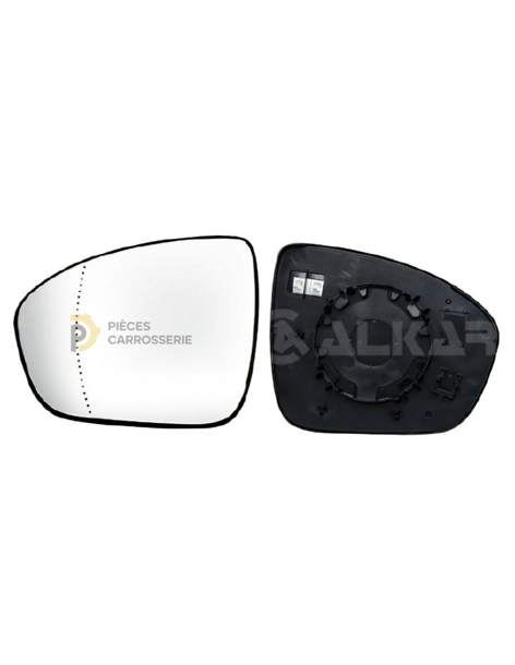 Glace chauffante rétroviseur gauche grand angle RENAULT CAPTUR II