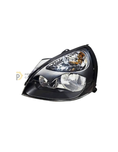 Phare gauche H1+H7 Noir pour Renault Clio Campus I 07/06-06/09