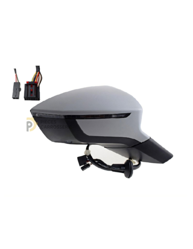 Rétroviseur droit électrique chauffant pour SEAT ATECA 2016-2020