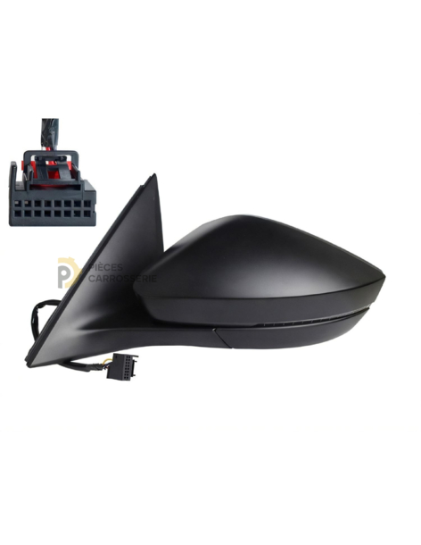 Rétroviseur gauche chauffant à peindre pour SKODA KAMIQ 2019+