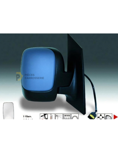 Rétroviseur droit électrique Toyota Proace I à peindre 2013-2016