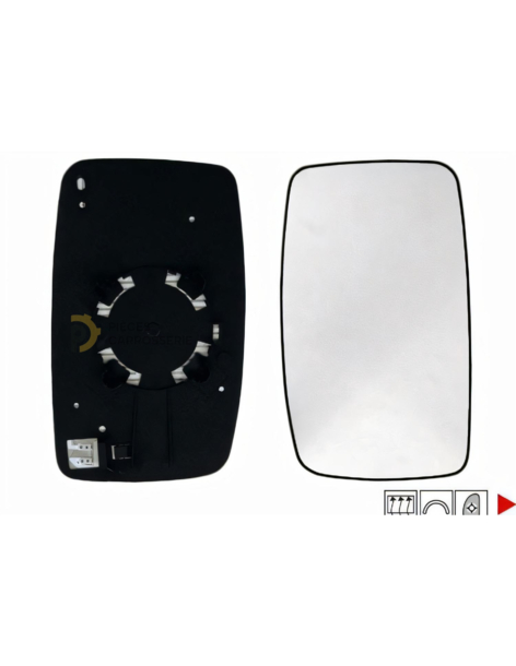Glace chauffante pour rétroviseur droit TOYOTA PROACE I 2013-2016