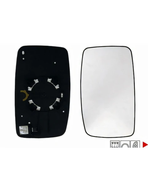 Glace chauffante pour rétroviseur droit TOYOTA PROACE I 2013-2016