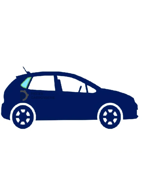Vitre latérale fixe arrière droite teintée pour VW Polo V 3/5P