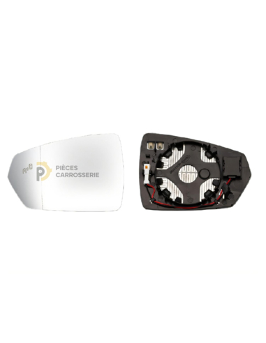 Glace chauffante rétro miroir gauche pour Volkswagen Polo VI 