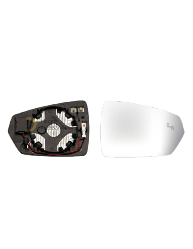 Glace chauffante rétroviseur droit pour Volkswagen Polo VI AW