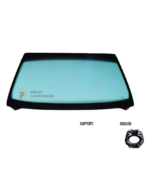 Pare-brise teinté vert athermique pour VW Polo VI (10/17-08/21)