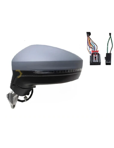 Rétroviseur gauche électrique VW Tiguan II 04/16-08/20 à peindre