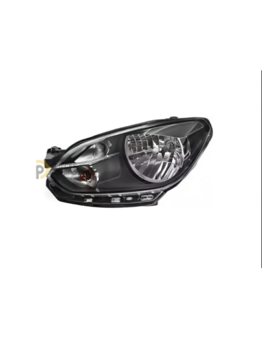 Phare gauche H4 noir VOLKSWAGEN UP phase 1 (2012-2016)