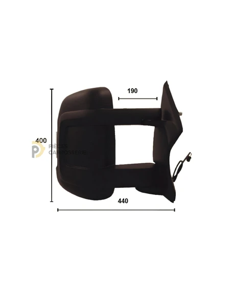Rétroviseur droit électrique chauffant Citroën Jumper III 06/14