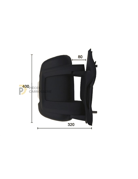 Rétroviseur droit électrique chauffant pour CITROEN JUMPER III