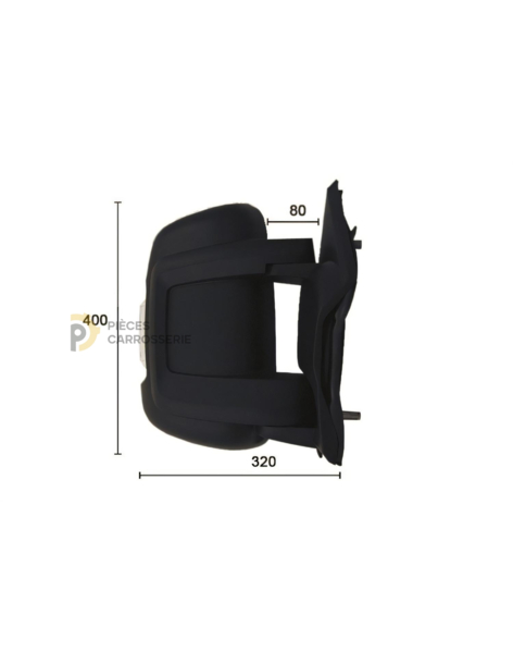 Rétroviseur droit électrique chauffant pour CITROEN JUMPER III 2