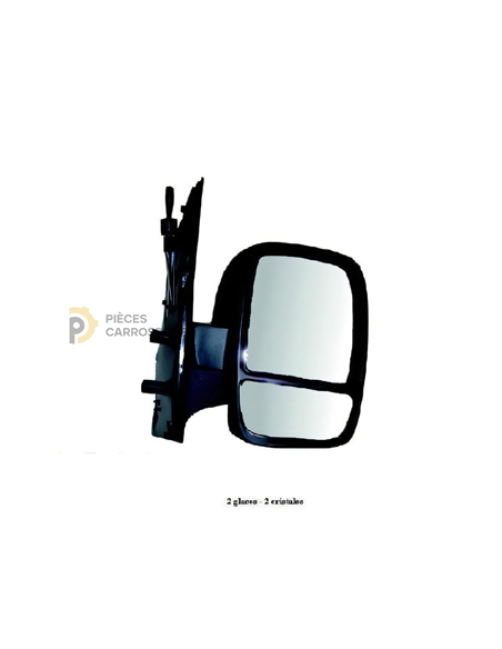 Rétroviseur droit mécanique 2 glaces CITROEN JUMPY II 2007-2016