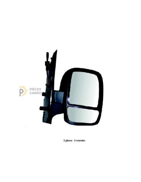 Rétroviseur droit mécanique 2 glaces CITROEN JUMPY II 2007-2016 2