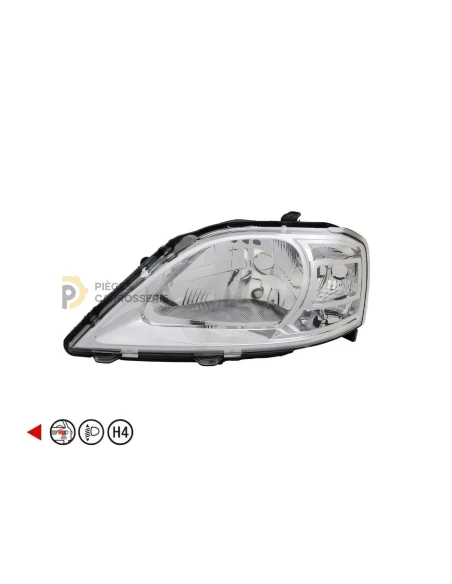 Phare gauche H4 DACIA LOGAN I phase 2 (2008-2012)
