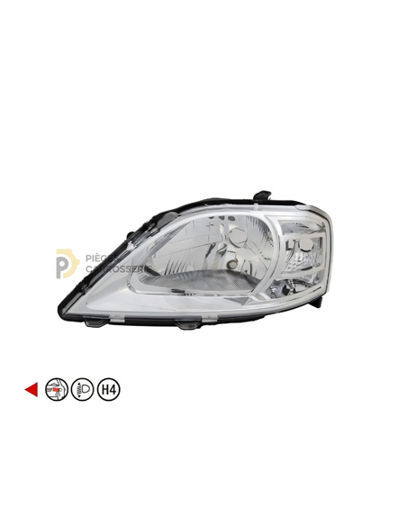Phare gauche H4 DACIA LOGAN I phase 2 (2008-2012)