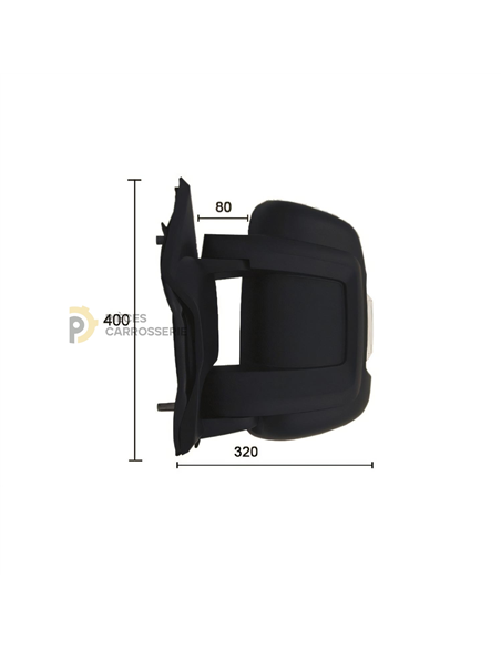 Rétroviseur gauche manuel avec feu pour FIAT DUCATO III 06/06-05/14