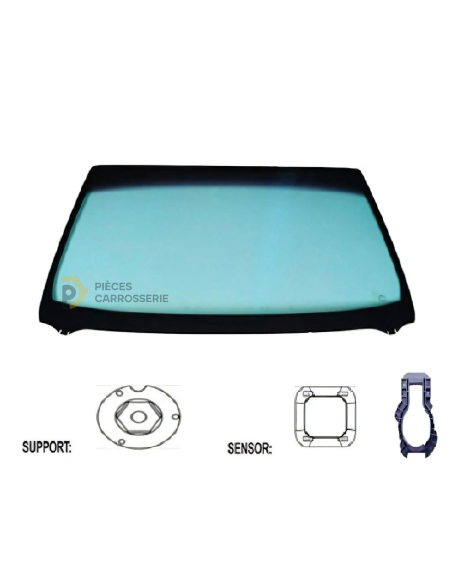 Pare-brise teinté vert acoustique Ford Fiesta MK7 2017-2021