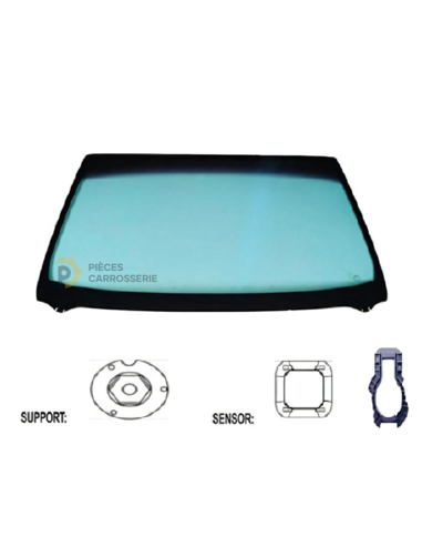 Pare-brise teinté vert acoustique Ford Fiesta MK7 2017-2021