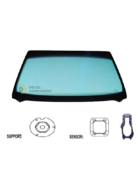 Pare-brise teinté vert acoustique Ford Fiesta MK7 2017-2021