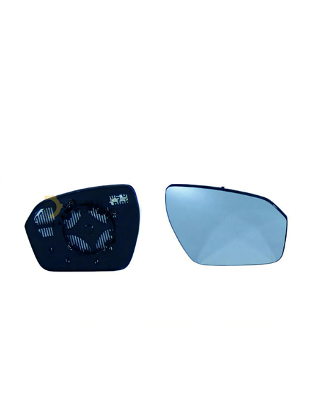 Glace rétroviseur droit convexe chauffant pour Range Rover Evoque