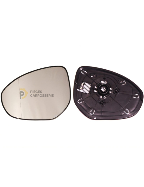 Glace support gauche convexe chromée pour MAZDA 3 II 07/09-09/11