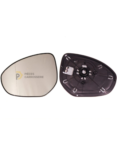 Glace support gauche convexe chromée pour MAZDA 3 II 07/09-09/11