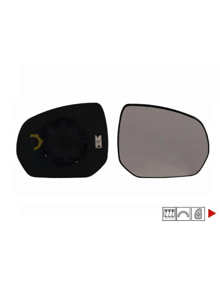 Glace chauffante rétroviseur droit PEUGEOT 5008 I phase 2