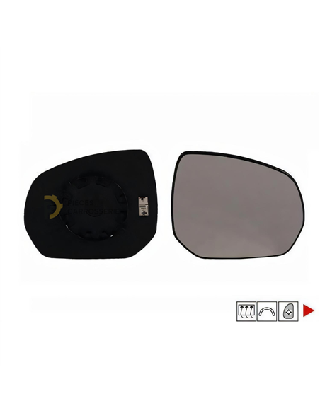 Glace chauffante rétroviseur droit PEUGEOT 5008 I phase 2