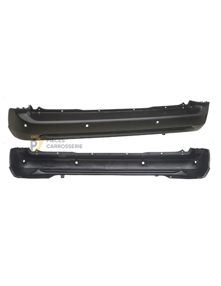 Pare-chocs arrière noir 4 capteurs PEUGEOT RIFTER/ PARTNER III