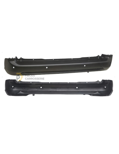 Pare-chocs arrière noir 4 capteurs PEUGEOT RIFTER/ PARTNER III