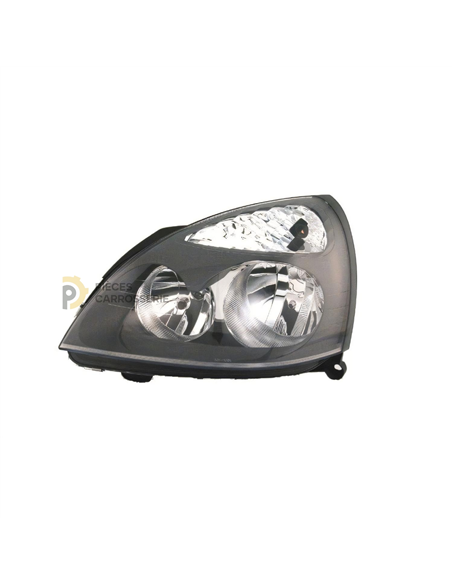 Phare gauche H1+H7 [Gris] pour RENAULT CLIO Campus I 07/06-06/09