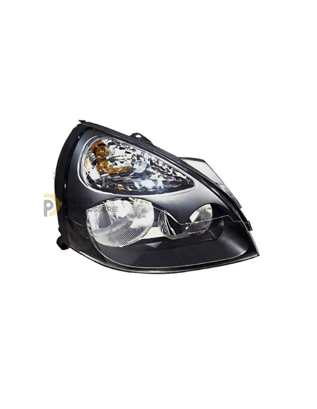 Phare droit H1+H7 noir Renault Clio Campus I (07/06-06/09)