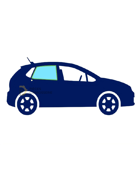 Vitre latérale arrière droite teintée verte pour RENAULT CLIO IV