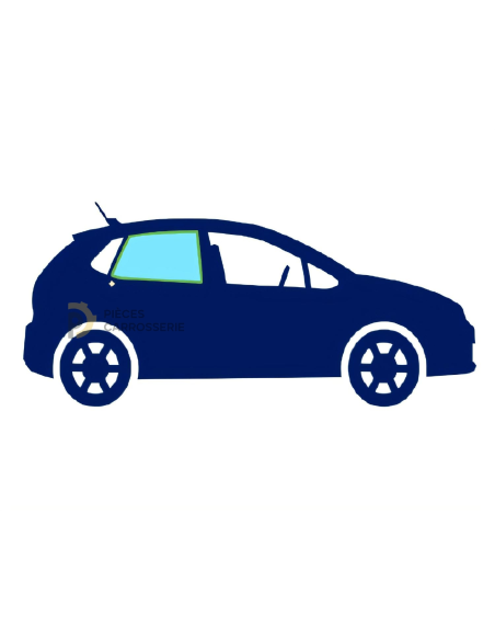 Vitre latérale arrière droite teintée verte pour RENAULT CLIO IV