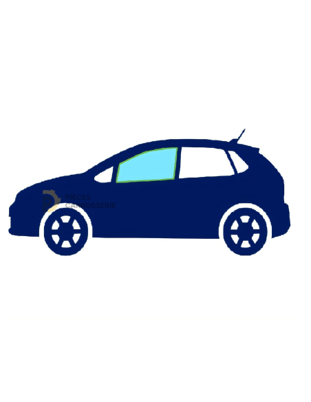 Vitre latérale avant gauche teintée verte RENAULT CLIO IV