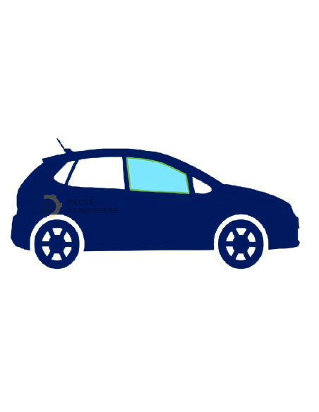 Vitre latérale avant droite teintée verte RENAULT CLIO IV