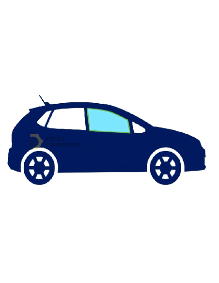 Vitre latérale avant droite teintée verte RENAULT CLIO IV