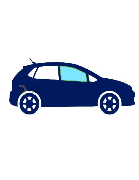 Vitre latérale avant droite teintée verte pour RENAULT CLIO V