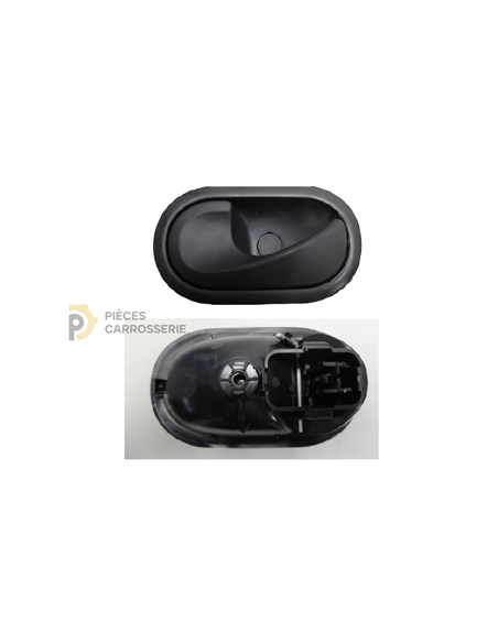 Poignée intérieure noire pour Renault Twingo II phase 1 06/07-12/11