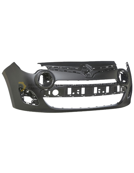 Pare-chocs avant noir RENAULT TWINGO II phase 2 2012-2014