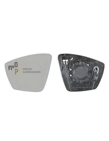 Glace rétroviseur gauche chauffant SKODA KAROQ (10/17-12/21)