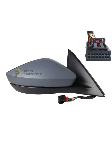 Rétroviseur droit électrique chauffant à peindre SKODA SCALA III
