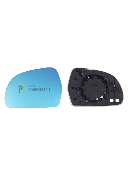 Glace bleue support rétroviseur gauche chauffant SKODA SUPERB II